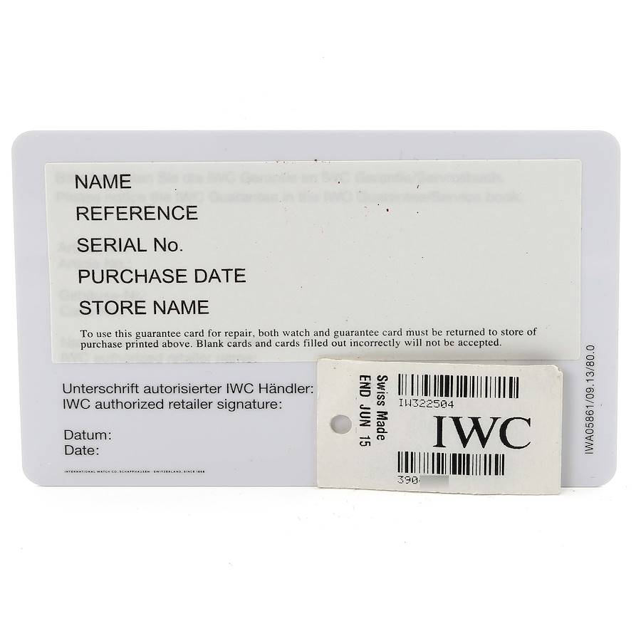IWC Ingenieur AMG Ceramic Black Brown Dial Mens Watch IW322504