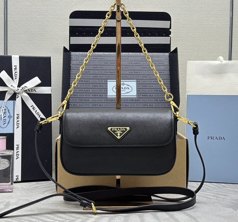 Replica Prada Mini Saffiano Black