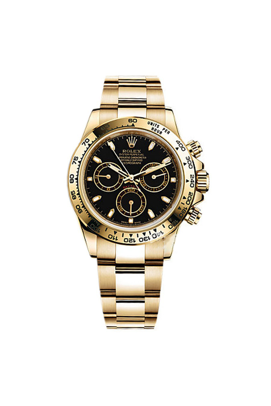 Rolex Daytona &lsquo;Pikachu&rsquo; Gold 18k Yellow Gold Oyster Steel 40 mm 116508