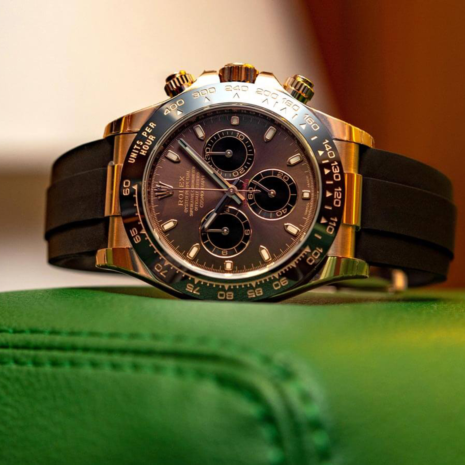 Rollie-The Crown Cosmograph Daytona Everose Gold Chocolate Oysterflex M116515LN-0041