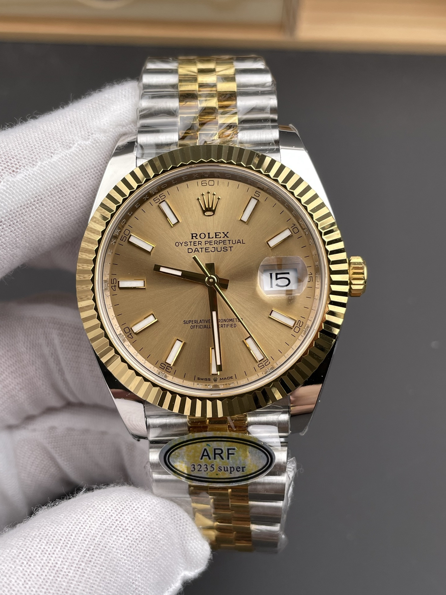 Two-Tone Champagne Dial Datejust