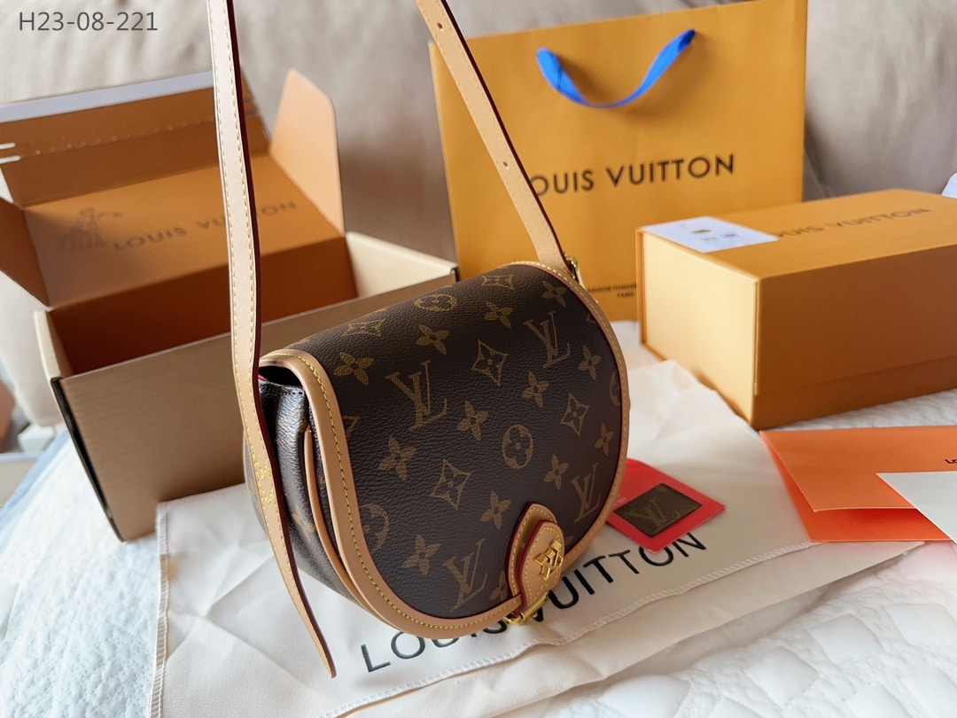 Louis Vuitton Tambourine Shoulder Bag Brown 18Cm M44860