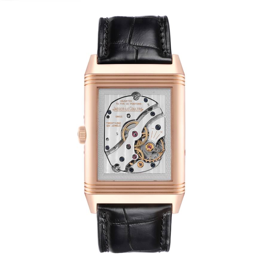 Jaeger LeCoultre Grande Reverso Calendar Rose Gold Mens Watch Q3752520
