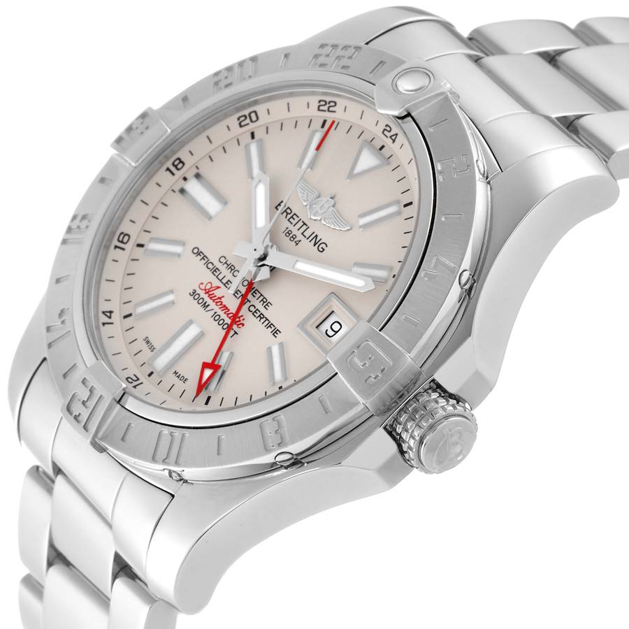 Breitling Aeromarine Avenger II GMT Steel Mens Watch A32390