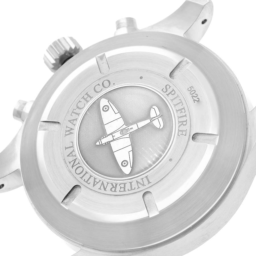 IWC Pilot Spitfire Chronograph Grey Dial Mens Watch IW387802