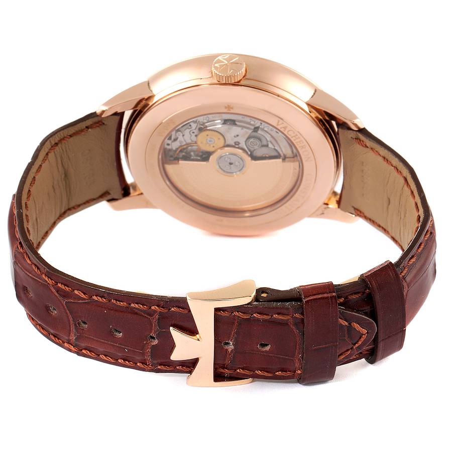 Vacheron Constantin Patrimony Retrograde Rose Gold Mens Watch 86020