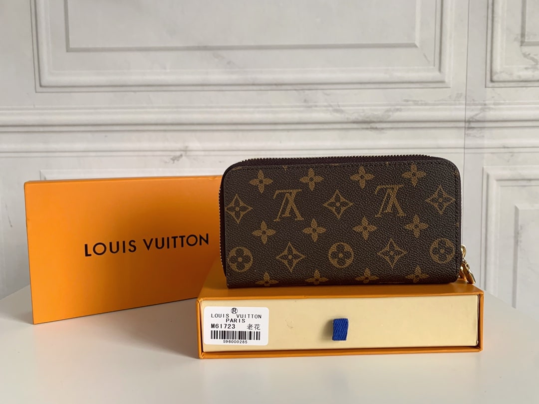 Louis Vuitton Long Double Zippy Wallet Monogram Brown 19Cm