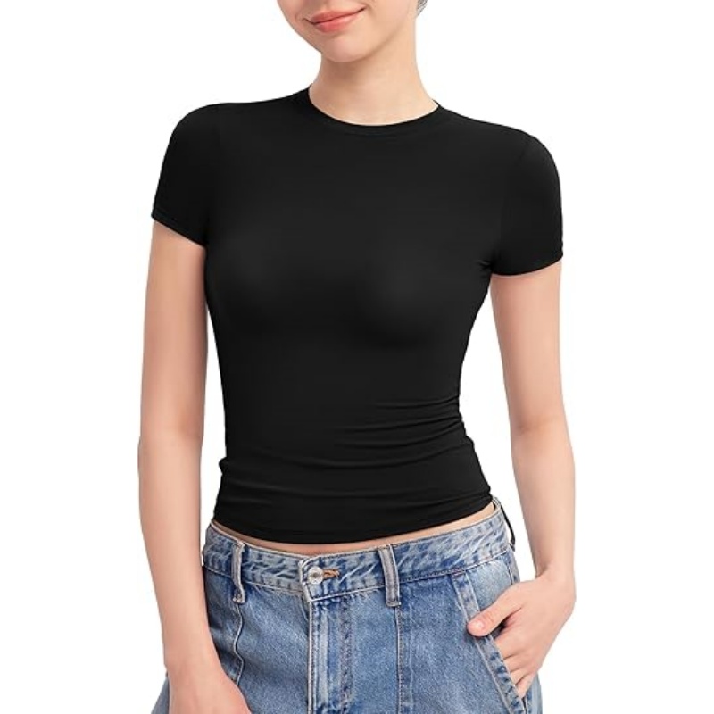 Women's Crew Neck Short Sleeve Tops
