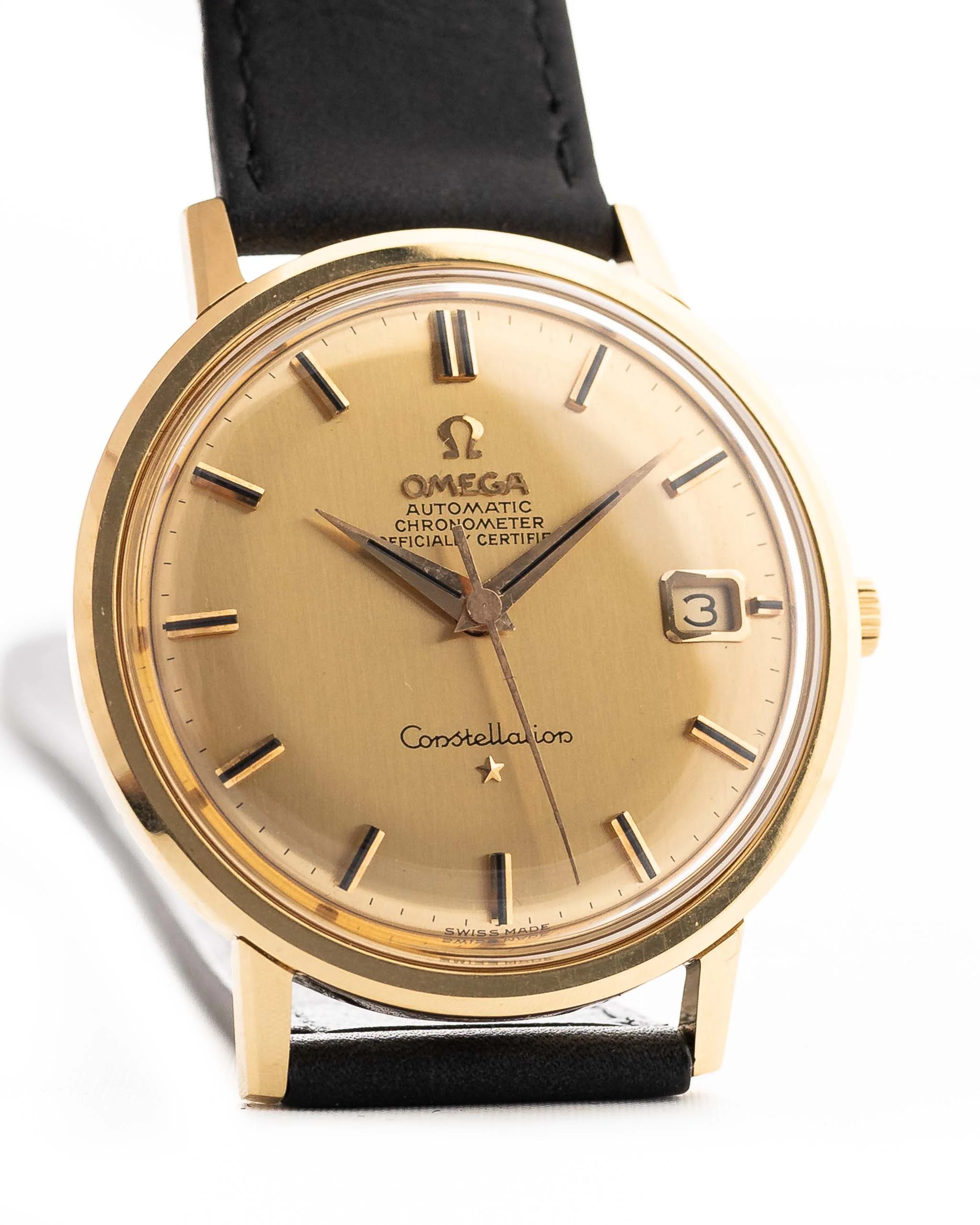 Omega Constellation 168004 18k Date Onyx 1966