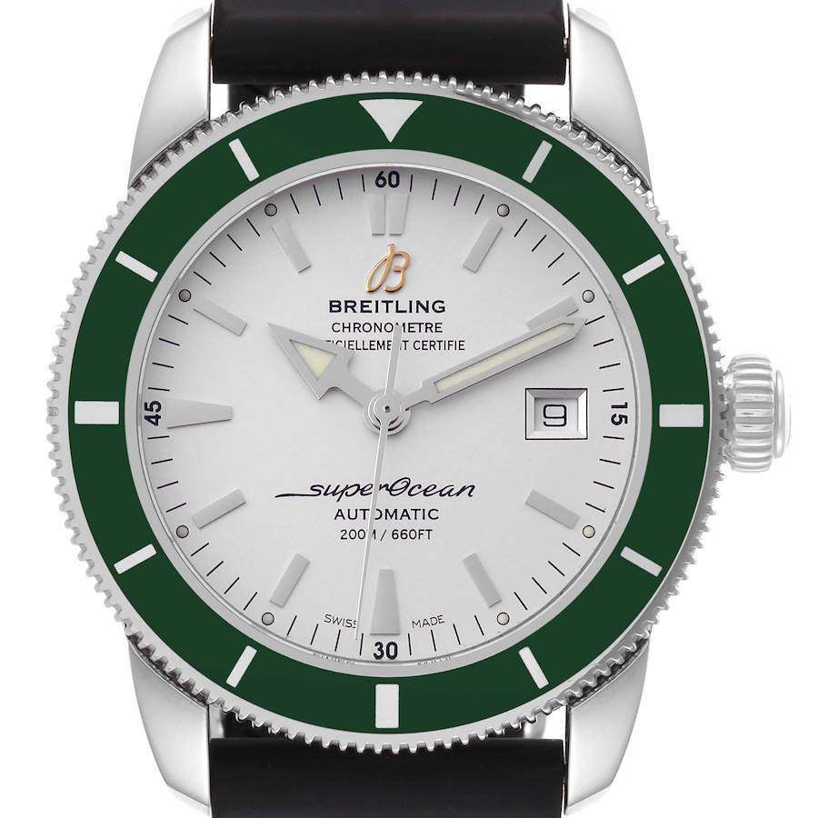 Breitling Superocean Heritage 42 Green Bezel Steel Mens Watch A17321