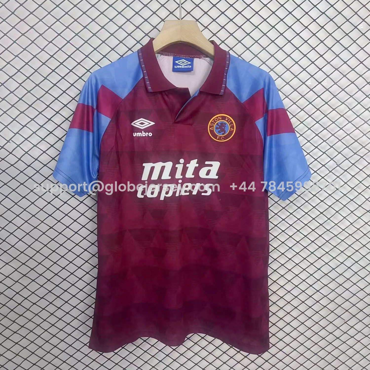 Retro Aston Villa 1990-92 Home Jersey