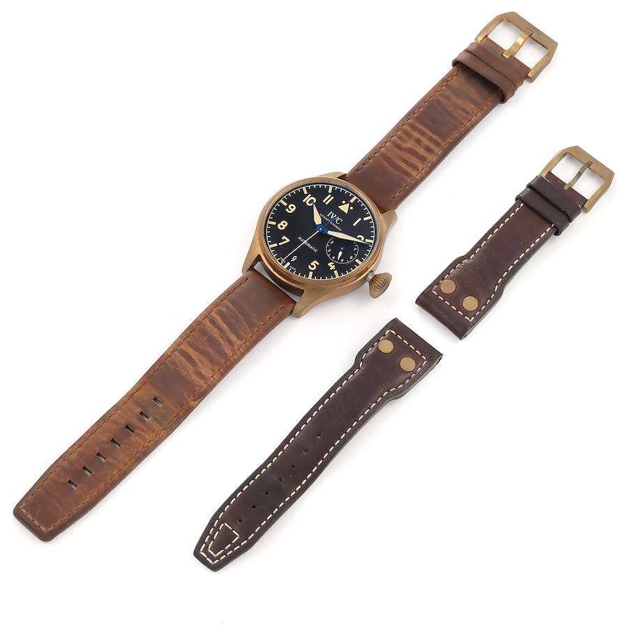 IWC Big Pilot Bronze Titanium Black Dial Mens Watch IW501005