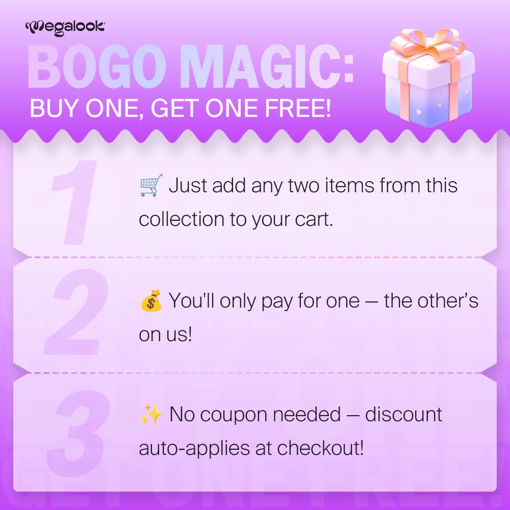 Megalook Bogo Free Glueless 6x5 Pre-cut Lace Wear Go Balayage Body Wave/Loose Curl Wig