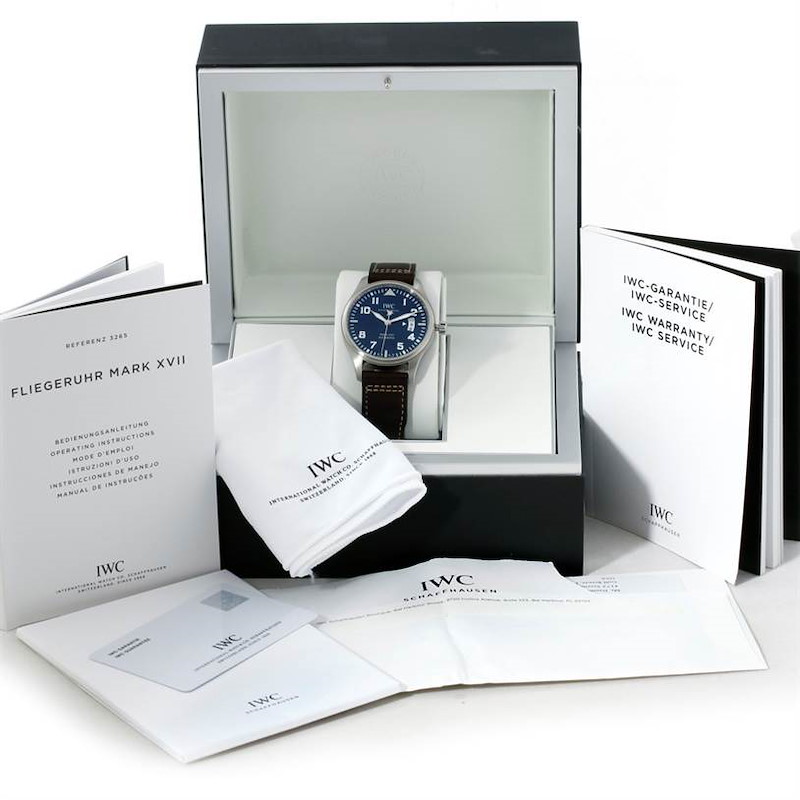 IWC Pilots Mark XVII Le Petit Prince Steel Mens Watch IW326506