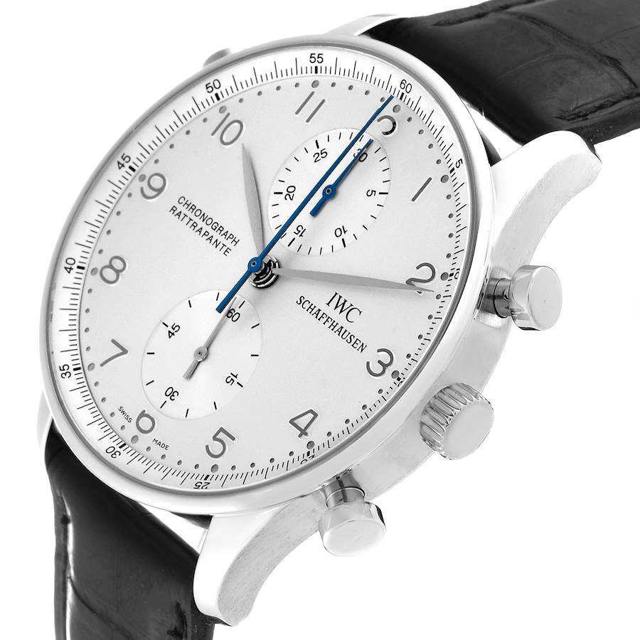 IWC Portuguese Chrono Rattrapante Platinum Limited 250 Mens Watch IW371205