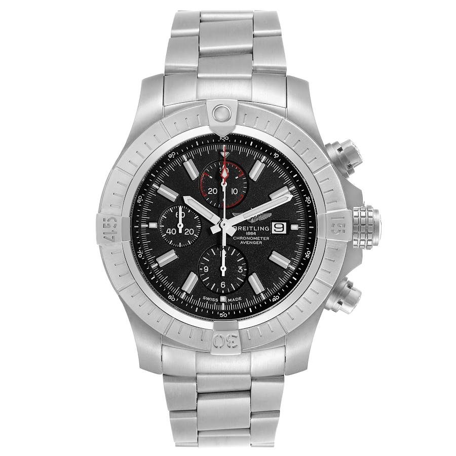 Breitling Super Avenger Chronograph 48 Steel Mens Watch A13375