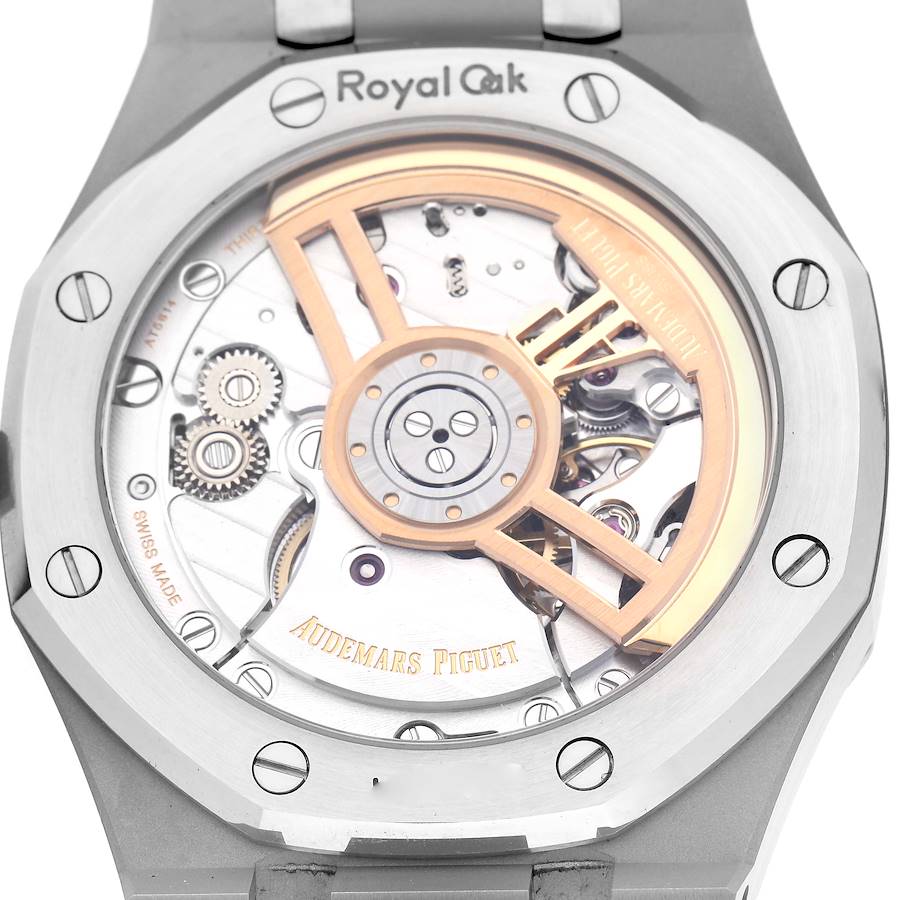 Audemars Piguet Royal Oak Black Dial Steel Mens Watch 15500ST