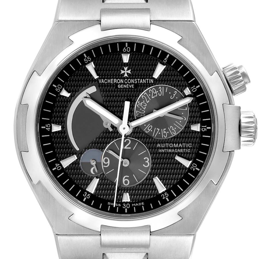 Vacheron Constantin Overseas Dual Time Steel Mens Watch 47450