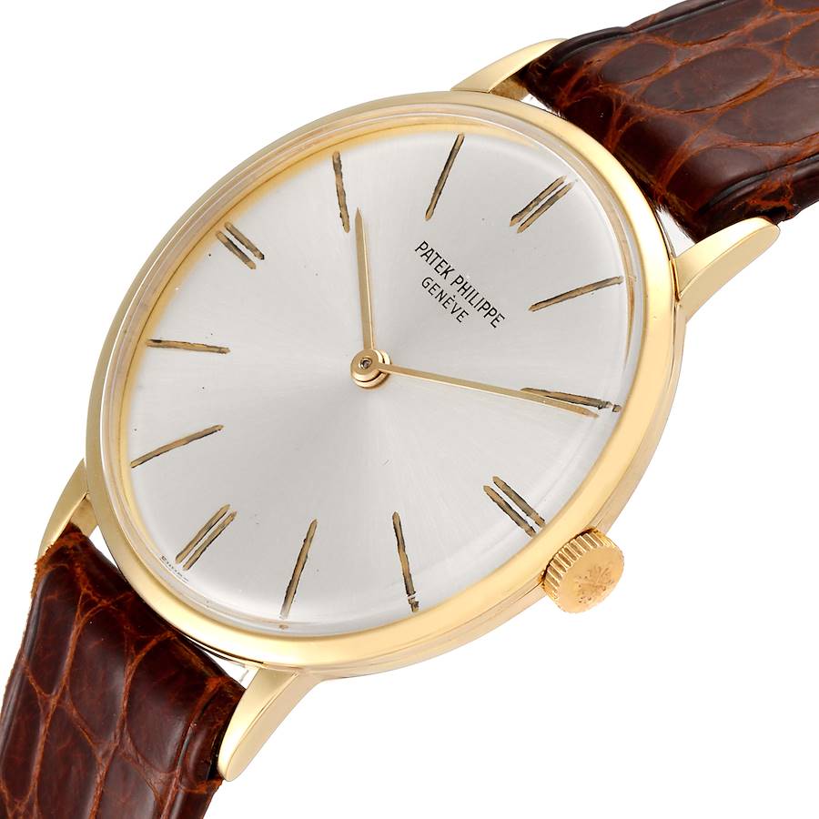 Patek Philippe Calatrava Yellow Gold Vintage Mens Watch 3468
