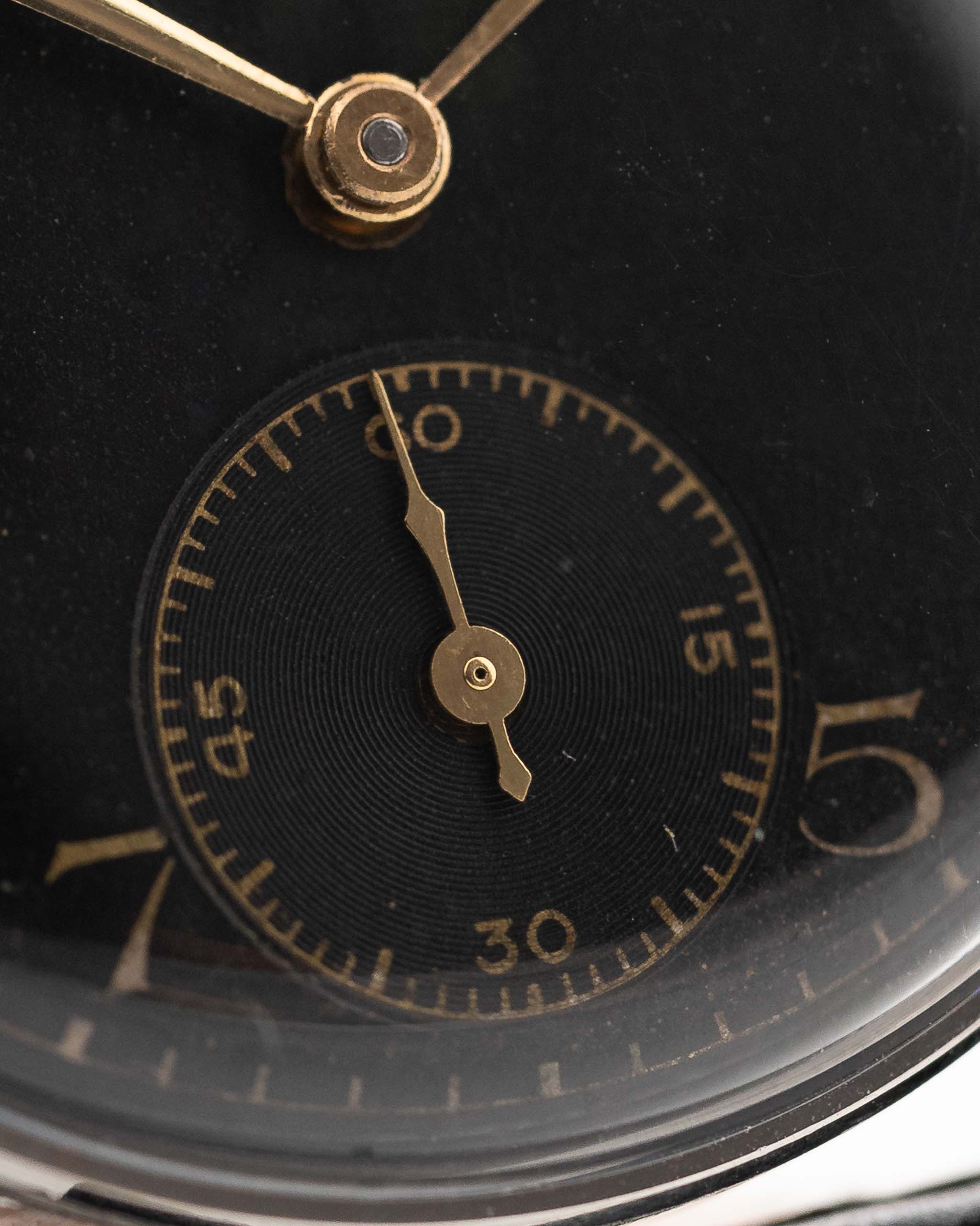 Omega Art Deco Black Syringe Sub Second 1939