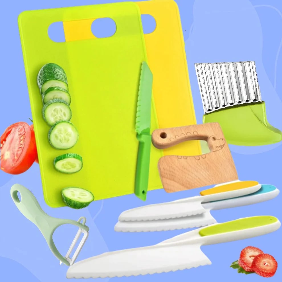 🔥 Hot Sale — 49% OFF🔥SafeSlice Kiddo Safe Kitchen Set