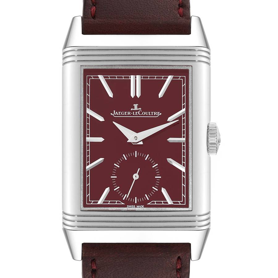 Jaeger LeCoultre Reverso Tribute Steel Mens Watch 214.8.62 Q397846J