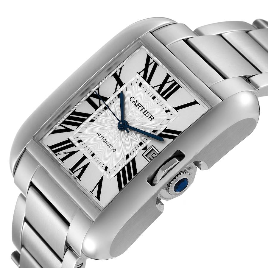 Cartier Tank Anglaise XL Steel Automatic Mens Watch W5310008
