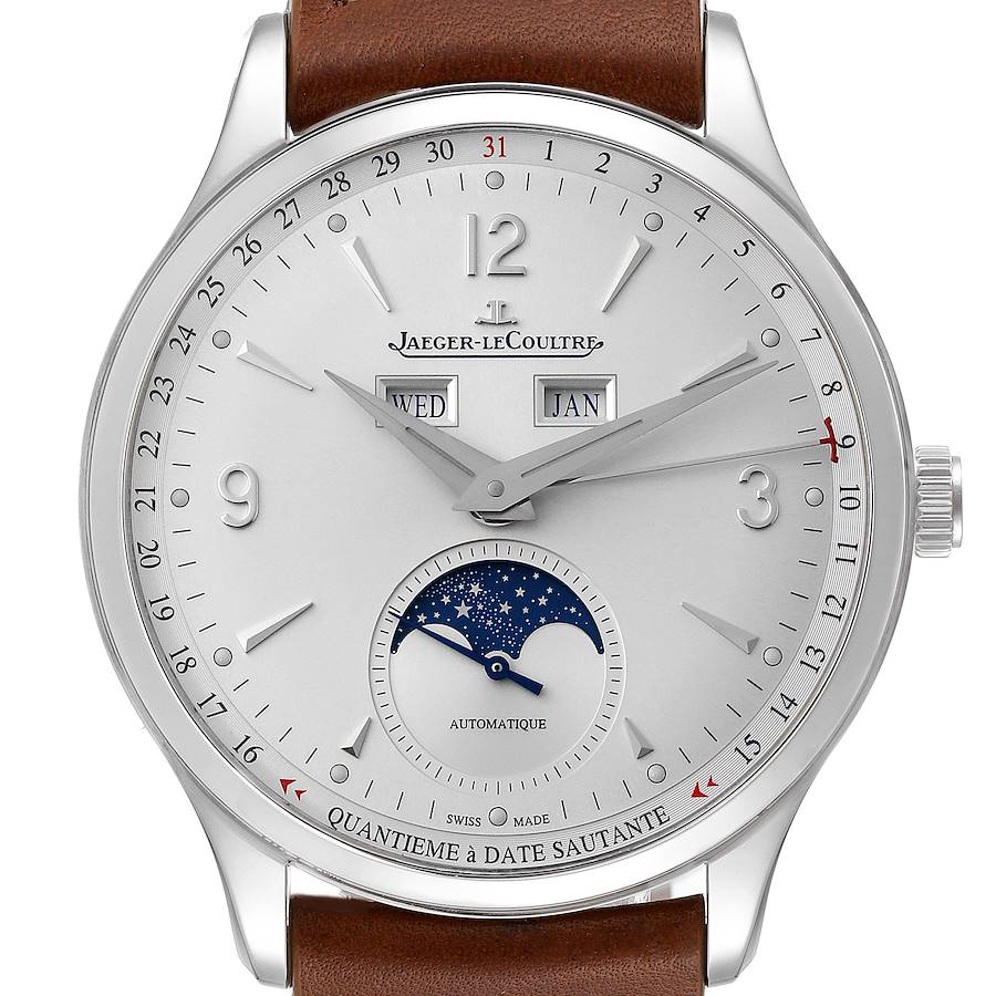 Jaeger LeCoultre Master Control Calendar Steel Mens Watch 830.8.A6.S Q4148420