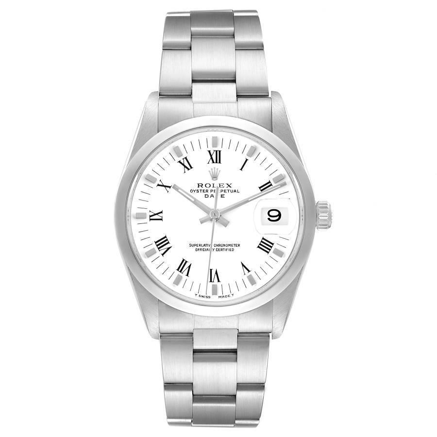 Rolex Date Domed Bezel Oyster Bracelet Steel Mens Watch 15200