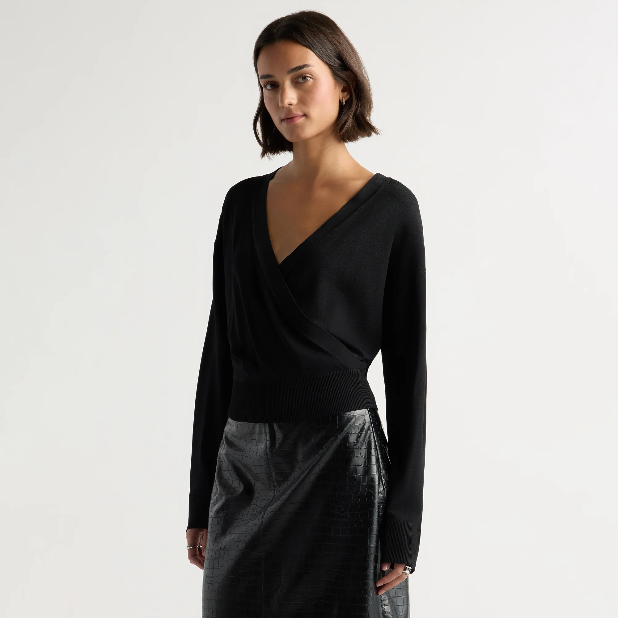Marlee Lightweight Wrap V-Neck Sweater