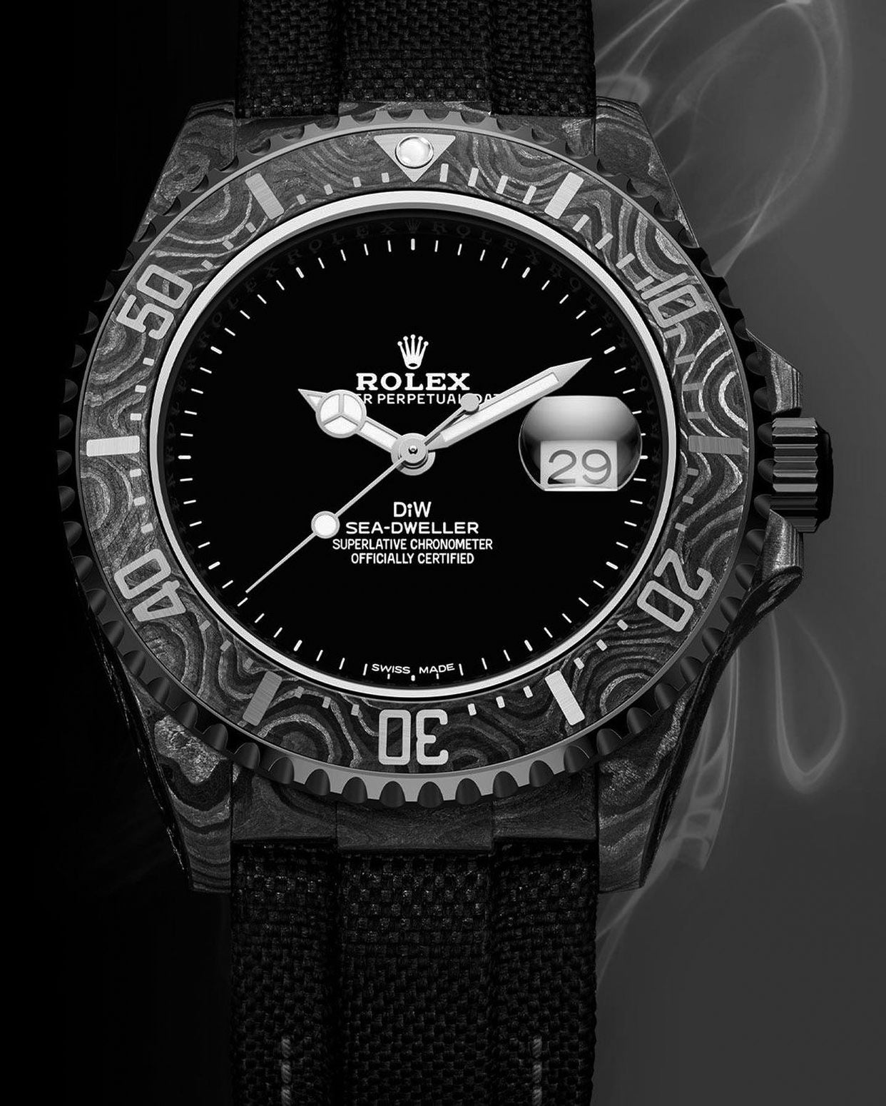 NTPT Carbon DiW Rolex Sea Dweller GHOST