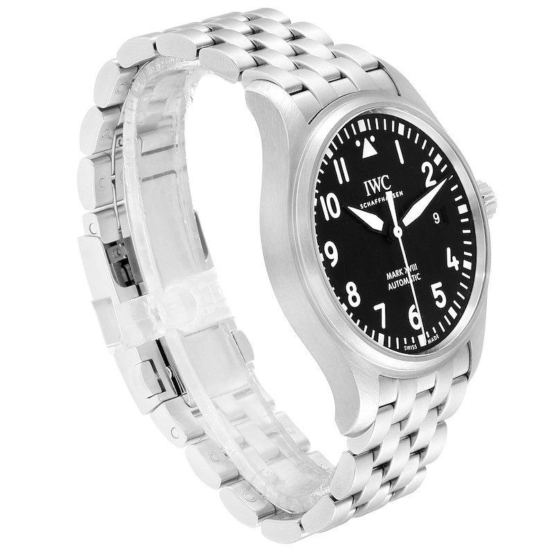 IWC Pilot Mark XVIII Black Dial Steel Mens Watch IW327011