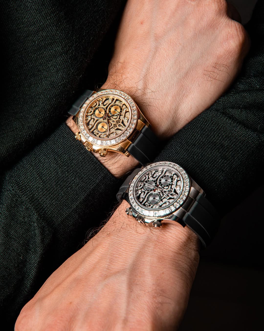 Rolex Cosmograph Daytona Eye of Tiger White Gold/Yellow Gold Oysterflex Strap