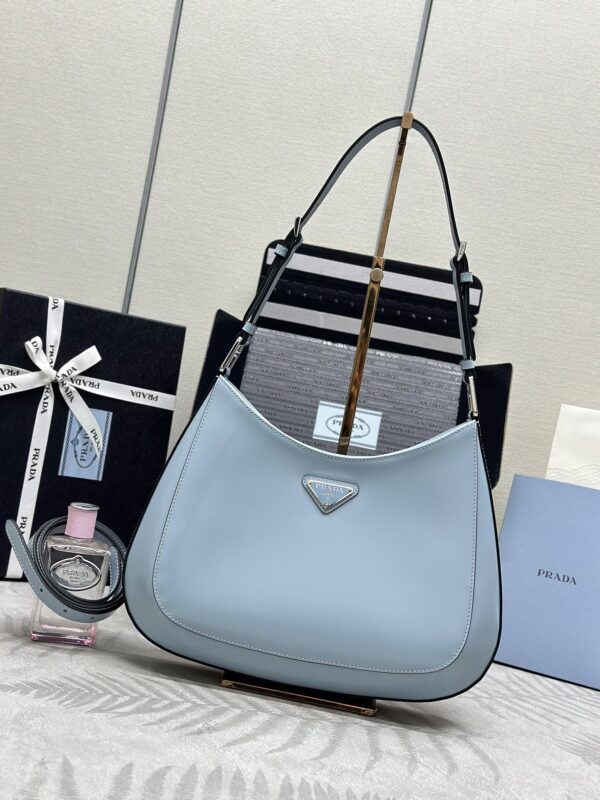 Replica Prada Cleo Brushed Blue Bag