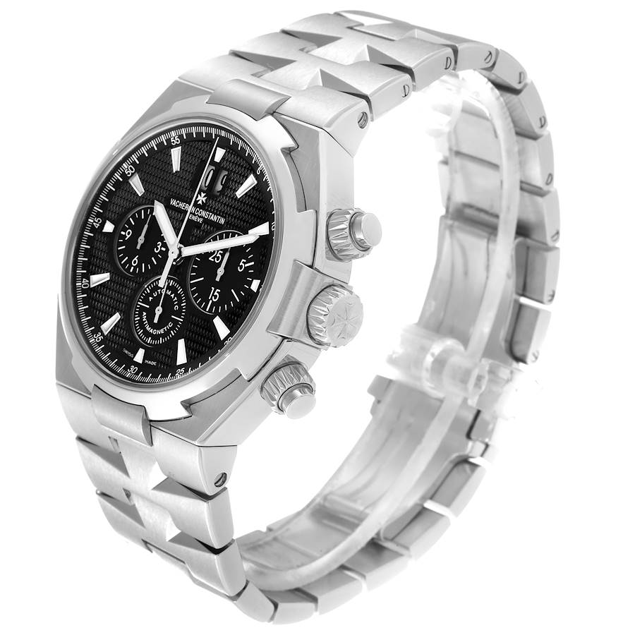 Vacheron Constantin Overseas Black Dial Steel Mens Watch 49150