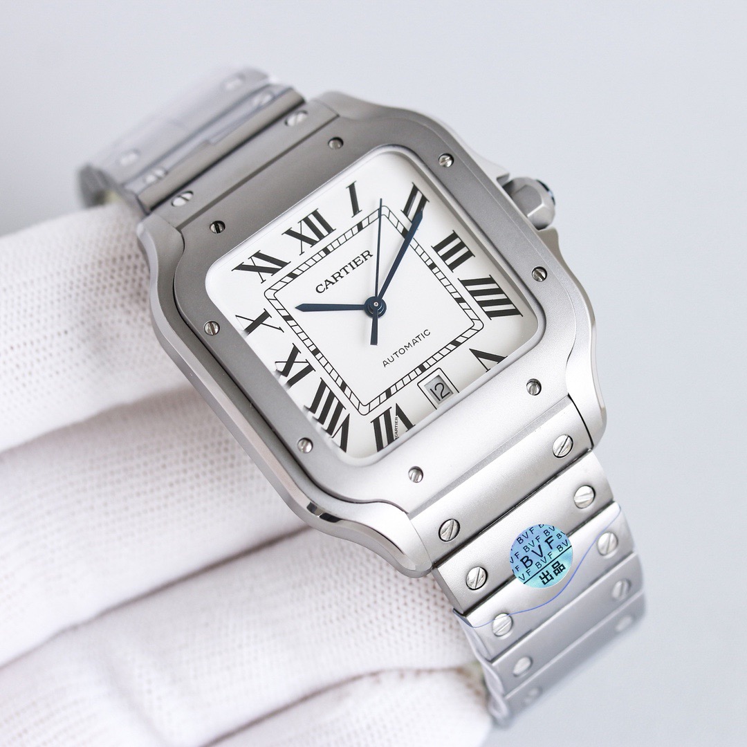 【Super Clone】SANTOS Classic Silver 39mm