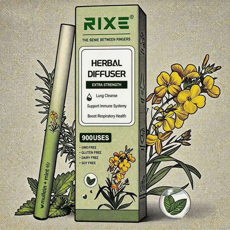 Wellness -Focused Herbal Respiratory Stick 2026 New Mullein Extract for Dual Care of Breathing & Sleep 900 High-Value Uses Extra Strength Lung Cleansing