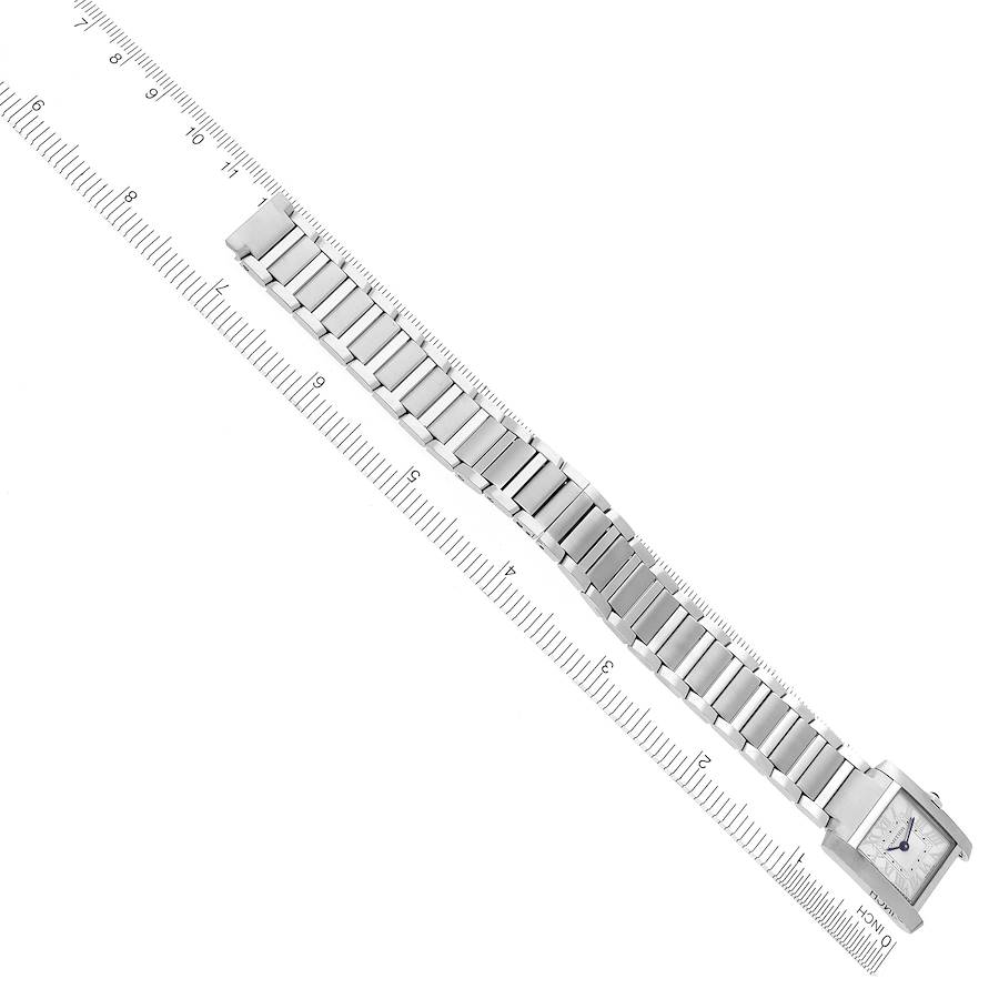 Cartier Tank Francaise Small Silver Dial Steel Ladies Watch WSTA0065 Card