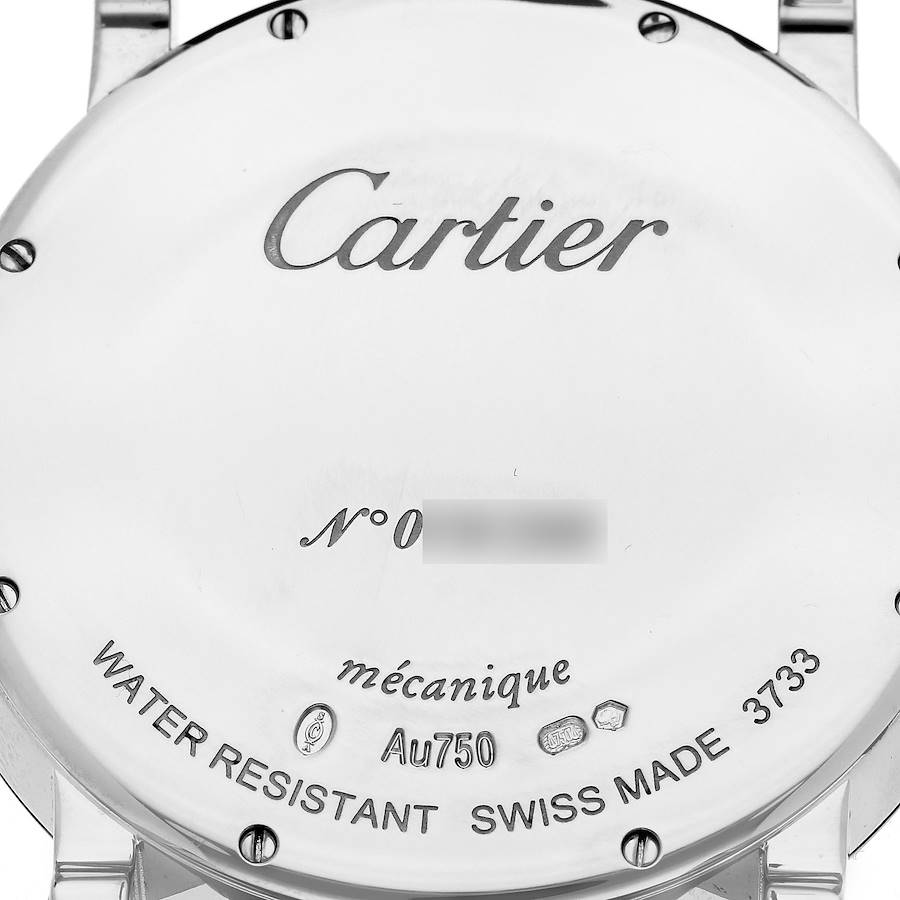 Cartier Rotonde Limited Edition White Gold Gray Dial Mens Watch W1556253