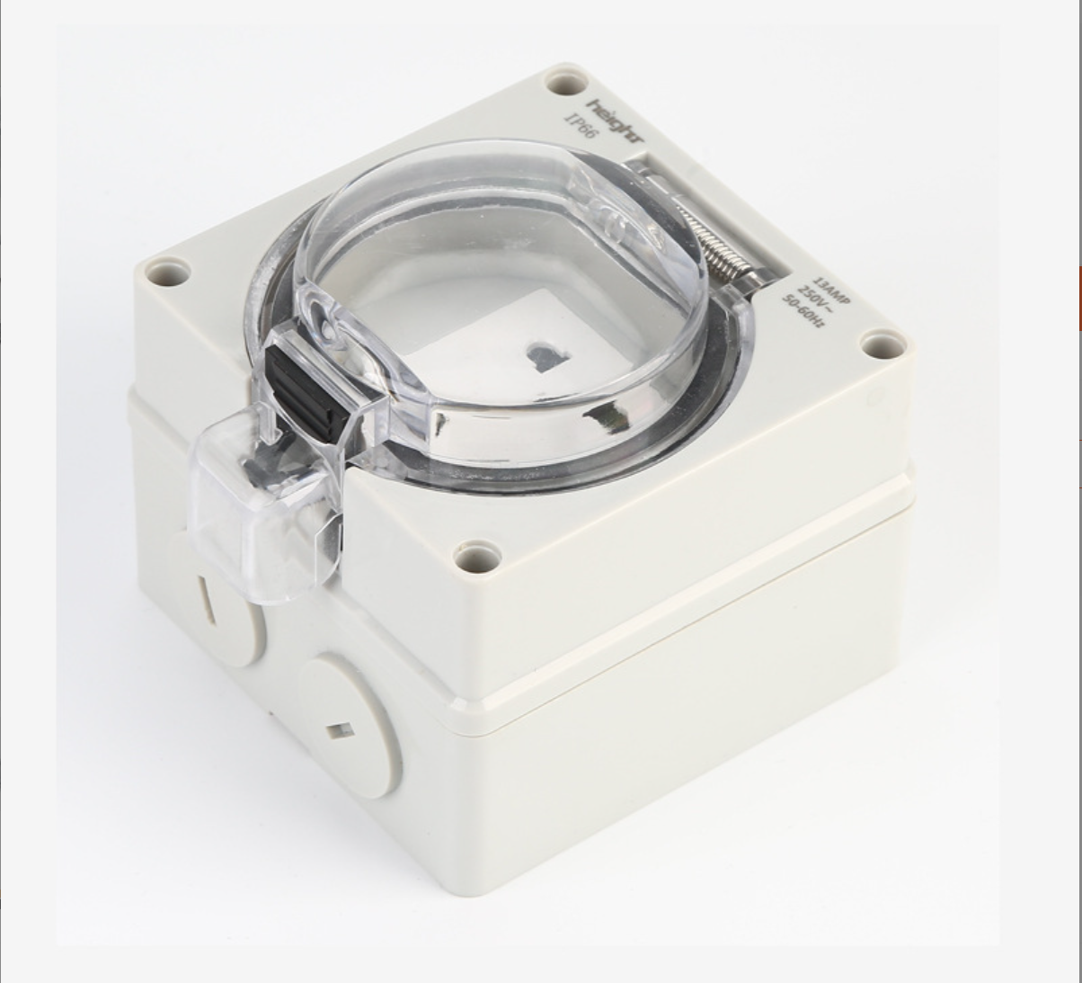 13A Outdoor Wall Socket, Rainproof & Dustproof Electrical Outlet