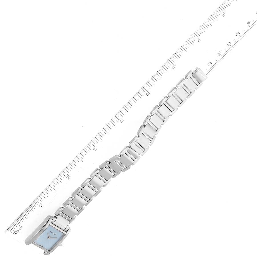 Cartier Tank Francaise Blue Dial White Gold Quartz Ladies Watch W50012S3