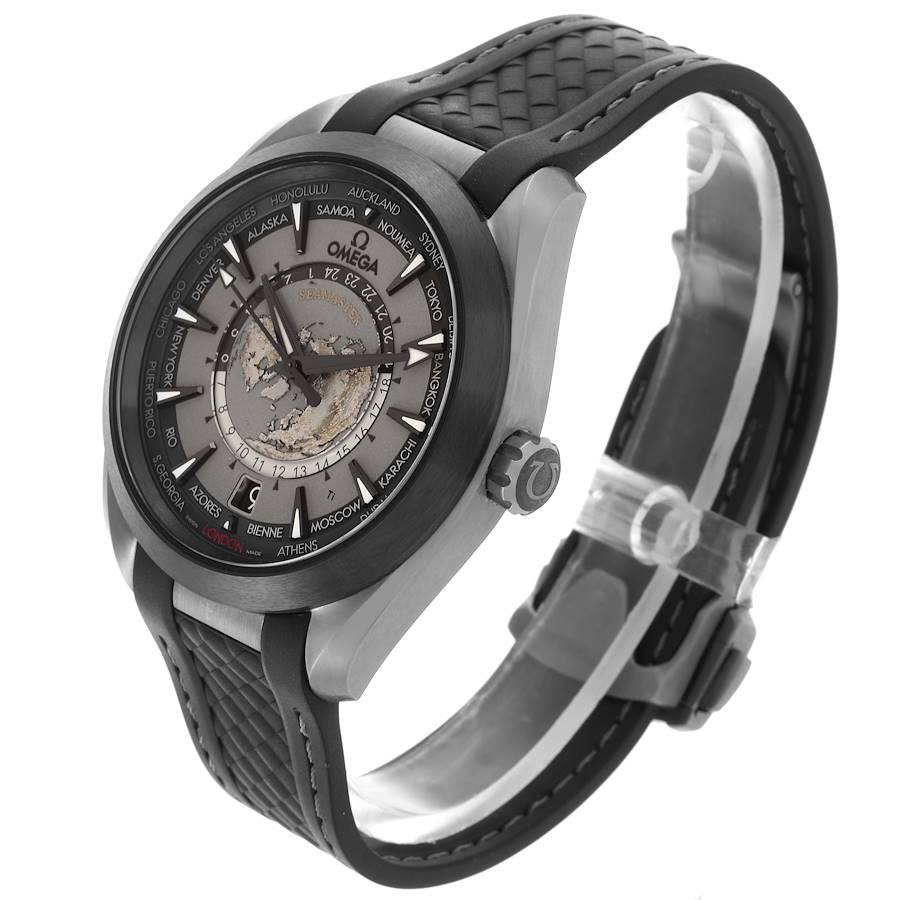 Omega Seamaster Aqua Terra Worldtimer Titanium Mens Watch 220.92.43.22.99.001