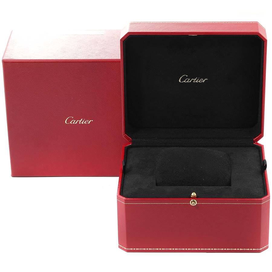 Cartier Rotonde Rose Gold Silver Dial Mens Watch W1550251