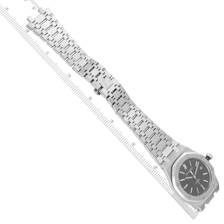 Audemars Piguet Royal Oak Black Dial Steel Mens Watch 15300ST