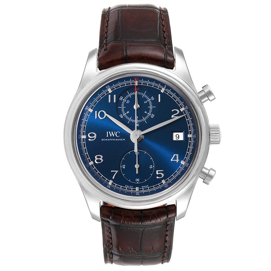 IWC Portuguese Classic Chronograph Laureus Sport For Good Foundation Steel Mens Watch IW390406