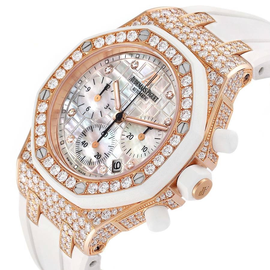 Audemars Piguet Royal Oak Offshore Rose Gold Diamond Ladies Watch 26092OK
