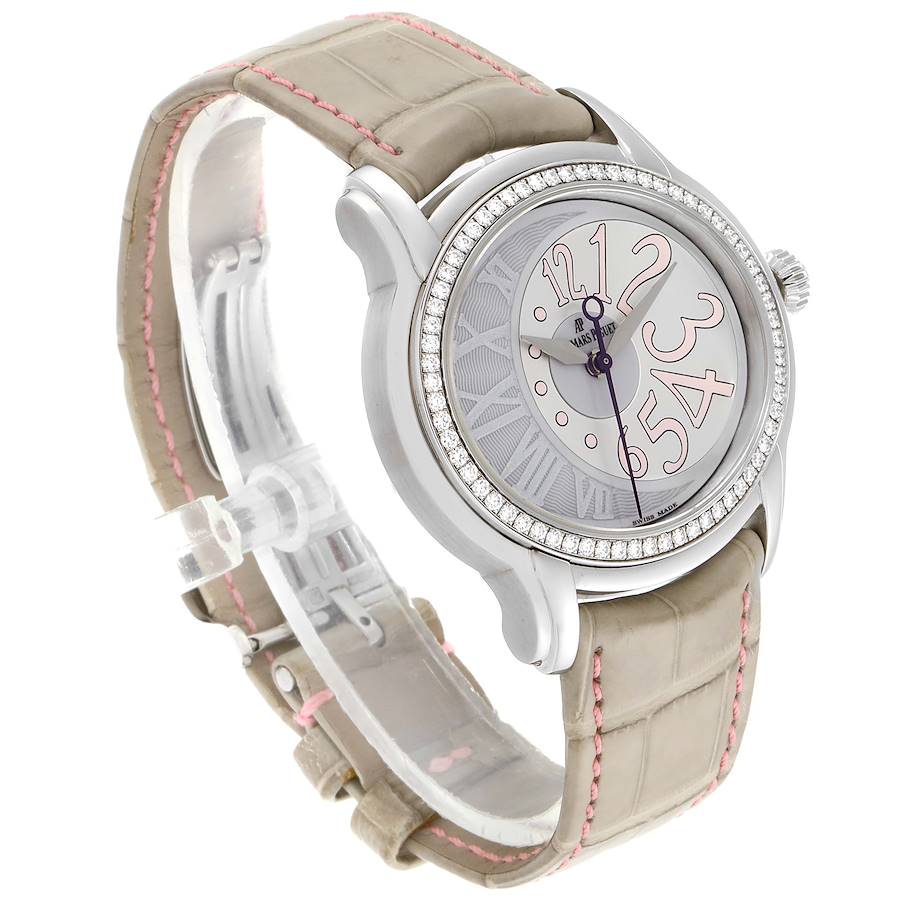 Audemars Piguet Millenary Steel Diamond Ladies Watch 77301ST