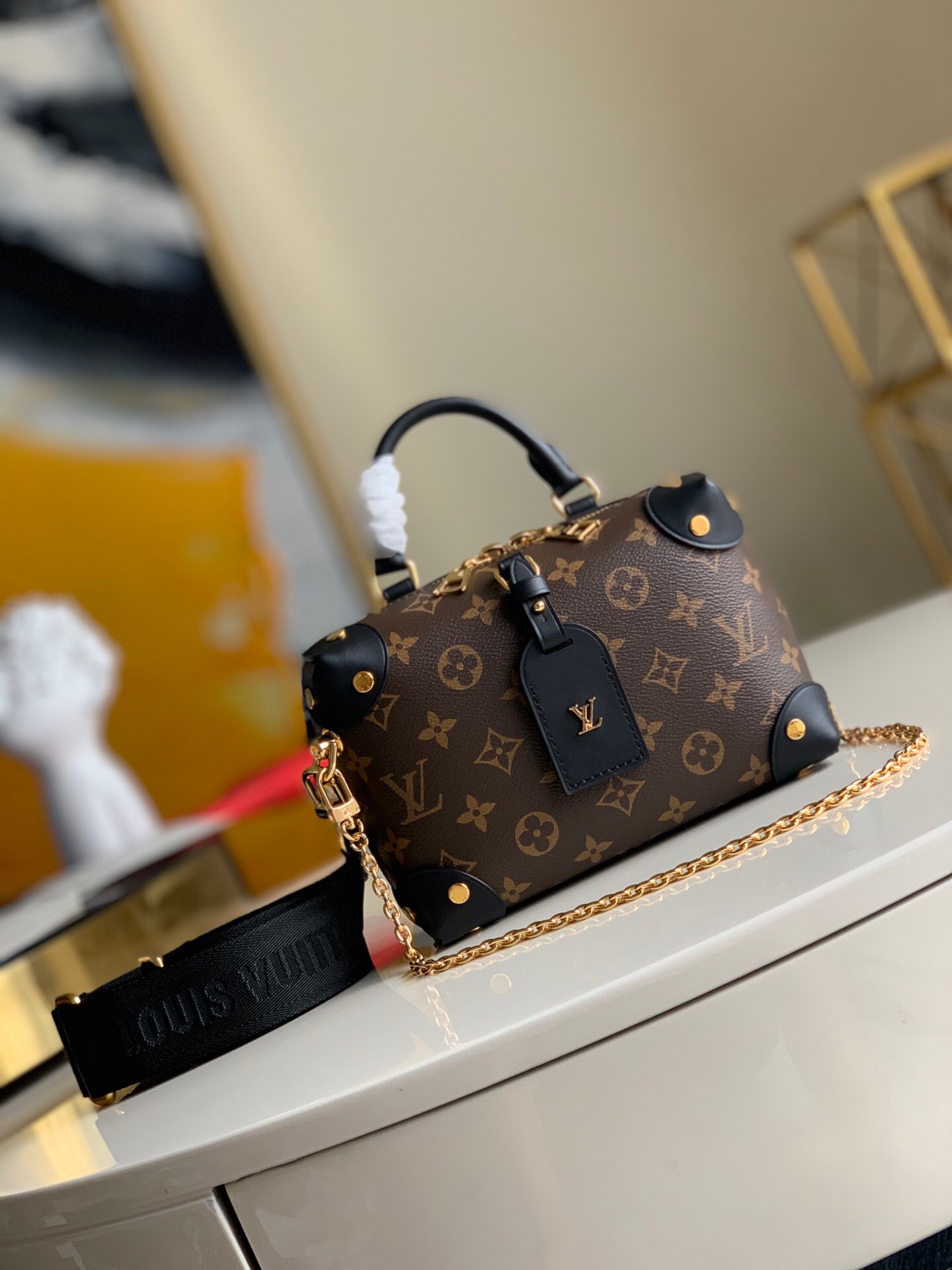 Louis Vuitton Monogram Petite Malle Souple 20Cm M45571
