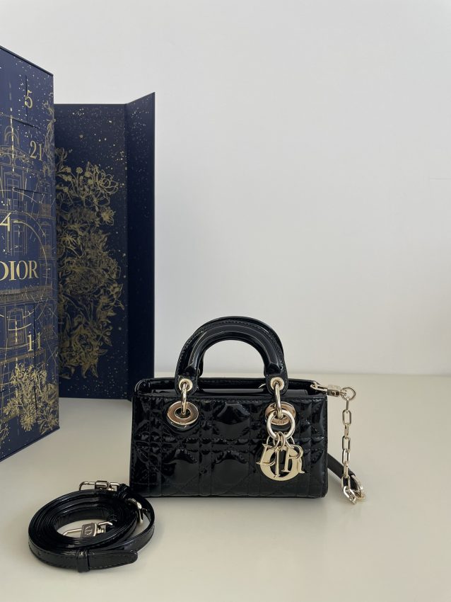 Replica Dior Lady D – Joy Mini Bag Black Patent