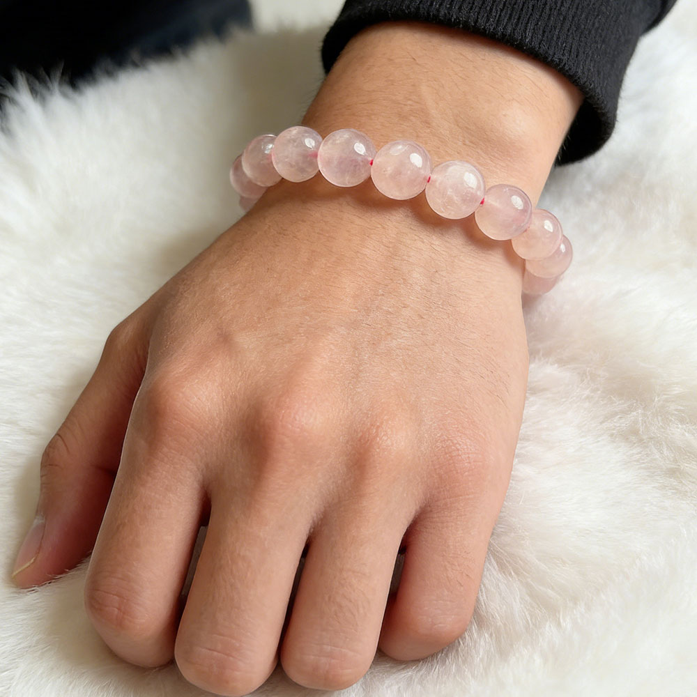 Rose Quartz Bracelet 8mm | Love & Emotional Healing Energy